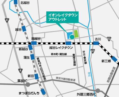 イオンレイクタウン_MAP